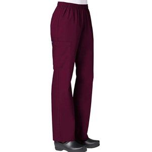 Maevn Women's Core Cargo Scrub Pants - Wine - XL